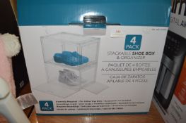 *Stackable Shoebox Organisers