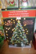 *Hand Painted Ceramic LED Christmas Tree