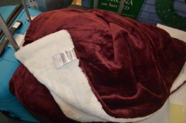 *Life Comfort Burgundy Plush Throw