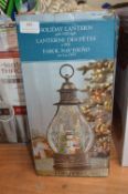 *Holiday LED Lantern with Snowman