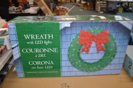 *Christmas Wreath with LED Lights