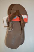 *Flojos Men's Brown Flip-Flops Size: 11