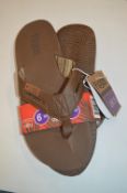 *Flojos Men's Brown Flip-Flops Size: 9