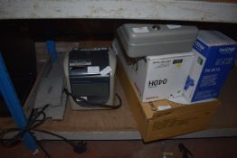 *Clocking in Machine, Ink Cartridges, Key Box, etc