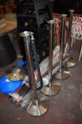 *~10 Assorted Barrier Stanchions