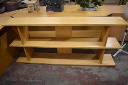 *Set of Lightwood Effect Shelves 180x30x80cm