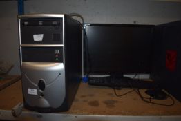*Desktop PC with Monitor, Keyboard, and Mouse