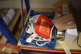 Quantity of Extensions, Fire Blanket, and Lightbul