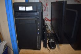 *Desktop PC with Monitor, Keyboard, and Mouse