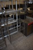 *Four Shelf Stainless Steel Racking 154x76x36cm