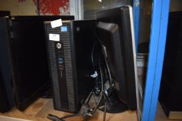 *Desktop PC with Monitor, Keyboard, and Mouse