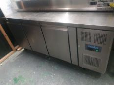 * Polar 3 door contertop fridge - comes with manual