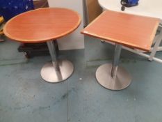 * 2 x S/S pedestal base tables