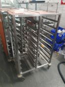 * tray rack on castors