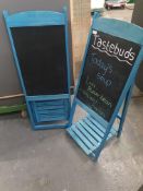 * 2 x folding chalkboards