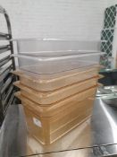 * 5 x plastic gastros