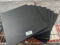 * 8 x slate effect plates - ideal for cake displays or deli counters, etc