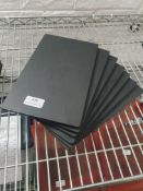 * 7 x small slate effect plates - ideal for cake displays or deli counters, etc