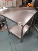 * S/S corner prep bench