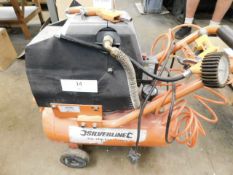 * Silverline 25L 2hp wheeled compressor