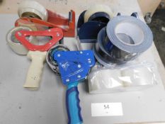 * Tape guns and desk top tape caddy's