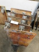 * 5x Wood Print Job Trollys