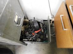 * 4 Drawer file cabinet containing Heidelburg parts