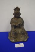 Chinese Bronze Seated Buddha