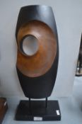 Modern Abstract Wooden Sculpture (unsigned)