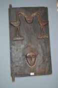 Carved Wooden Dogon Door