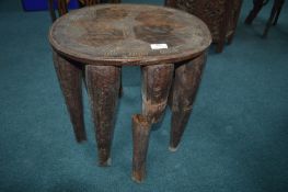 Nigerian Nupe Carved Tribal Stool (AF)