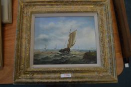 Oil on Board Seascape by Willis