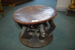 Bamileke Carved Wooden Stool