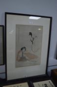 Framed Japanese Print
