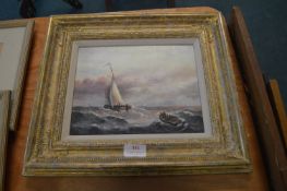 Oil on Board Seascape by Willis