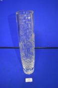 Decorative Glass Vase with Indistinct Monogram