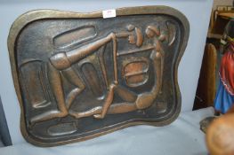 Abstract Copper Wall Art (unsigned)