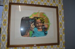 Large Signed Silkscreen Print by Charlie Stuart entitled Madonna di Milo