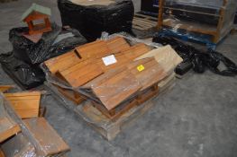 *Eight Stained and One Unstained Bird Table Tops