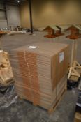 *Pallet of 90 Corrugated Cardboard Boxes 430x430x350mm