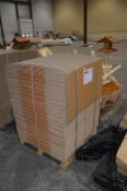 *Pallet of 90 Corrugated Cardboard Boxes 430x430x350mm