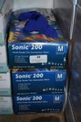 *Three Boxes of Sonic Nitrile Powder Free Examination Gloves