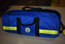 *Blue Holdall Containing Two Neck Braces and an Emergency Blanket