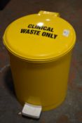 *Small Yellow Clinical Waste Bin