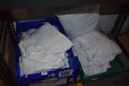 *Two Crates of Linen, Cloths, and a Pillow (crates not included)