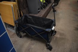 *Crivit Folding Steel Framed Canvas Bag Trolley