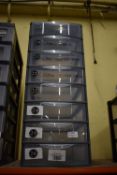 *Plastic Eight Drawer Storage Unit