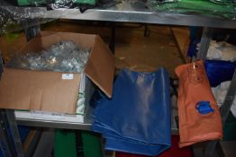 *Splint, Large Blue Bag, and a Box of Aerosol Masks