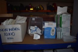 *Glucose Monitoring System, Disposable Shavers, Saline Eye Wash, and Non-Woven Gauze