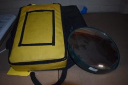 *Black Canvas Holdall, Insulated Medication Case, and a Bevelled Security Mirror